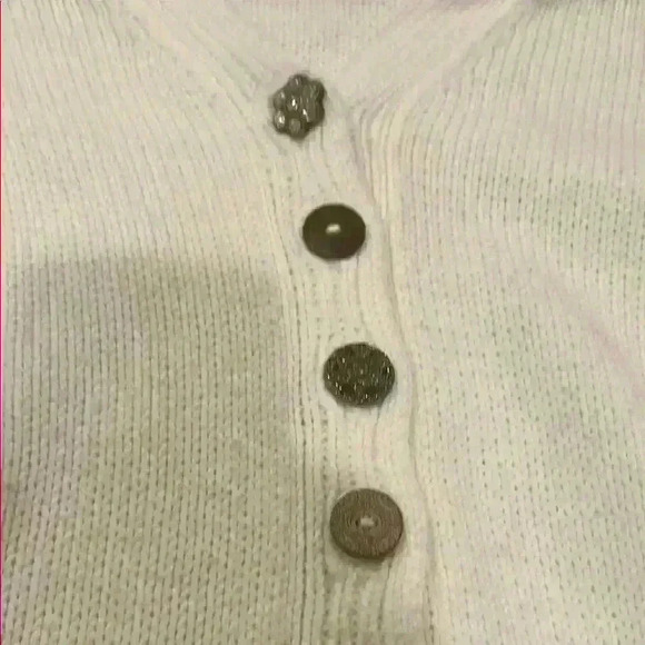 Pur White Button-Up Sweater - Picture 6 of 6